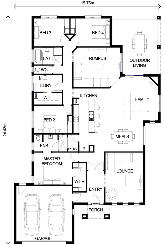 Bentley 24A Floor Plan